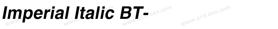 Imperial Italic BT字体转换
